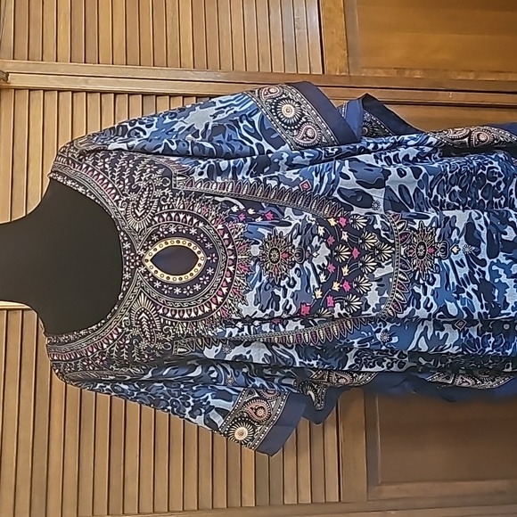 NWOT Lapagee soft long slip over dress MUMU one size fits most - Picture 4 of 9